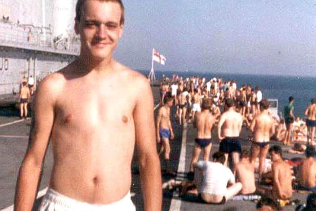 Simon Parkes on the former HMS Illustrious