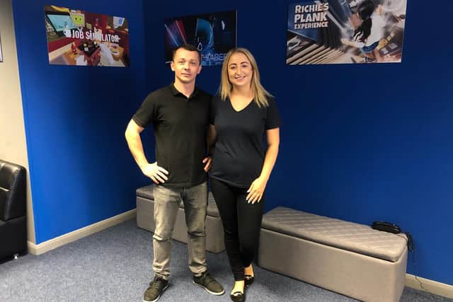 Sabina Borthevic and Michael Kaciuba, founders of My VR Portal, a virtual reality arcade in Fratton.