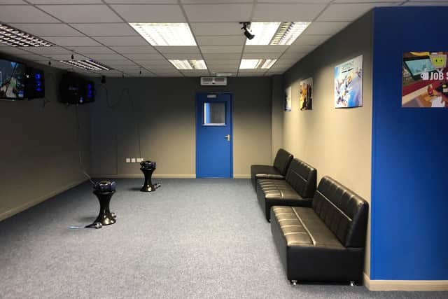 The inside of My VR Portal, a virtual reality arcade in Fratton.