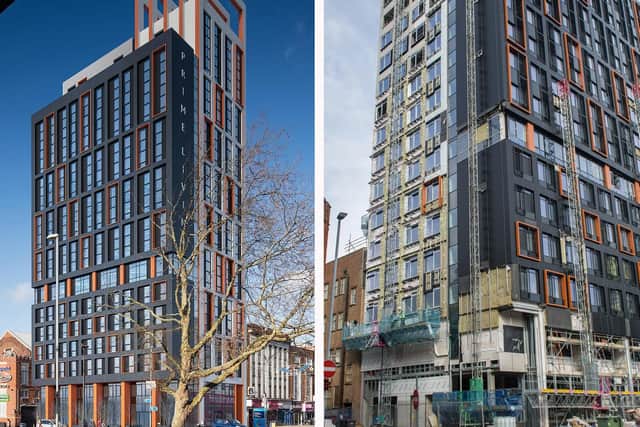What Stanhope House should look like - and how it was earlier this week