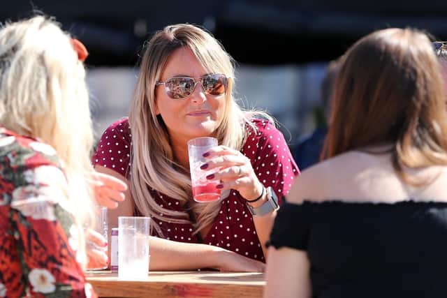 Natasha Coote at the Gin Festival at Gunwharf Quays. Picture: Chris Moorhouse     (140919-36)
