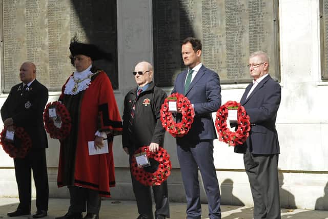 The Pompey Pals charity has held it's fourth annual commemoration in Guildhall Square including a remembrance service at the Cenotaph. Picture: Ian Hargreaves  (140919-6)