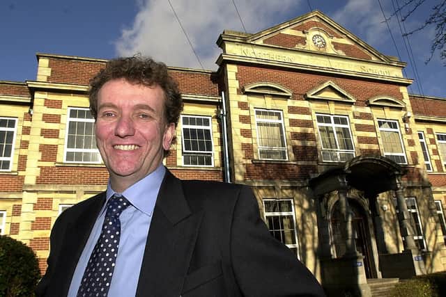 Derek Trimmer, the new headteacher of Mayfield School in Portsmouth in January 2004.