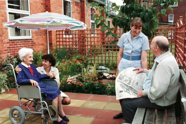 A new garden in the Elizabeth Ward in July 1993