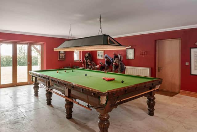 Inside the 4m Oast House mansion in Hampshire - the games room