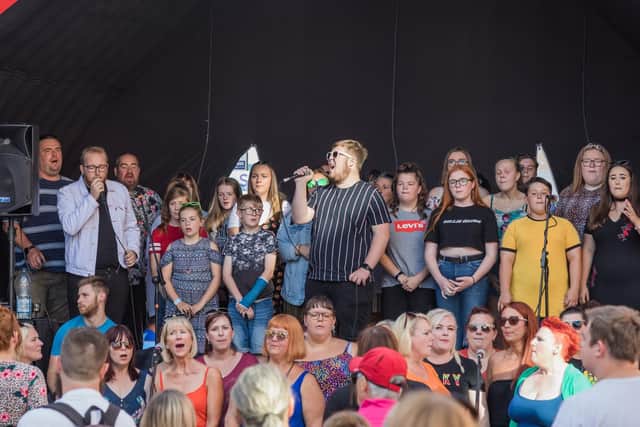 The Urban Vocal Group at the Fratton Family Festival. Picture: Mike Cooter
