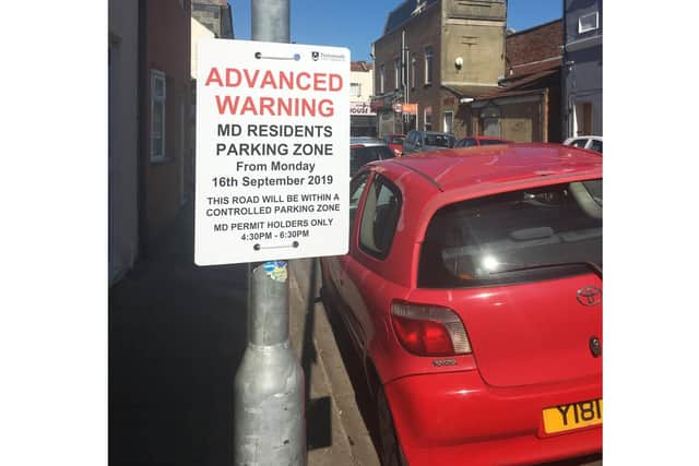 The new MD parking zone was implemented in Southsea this week