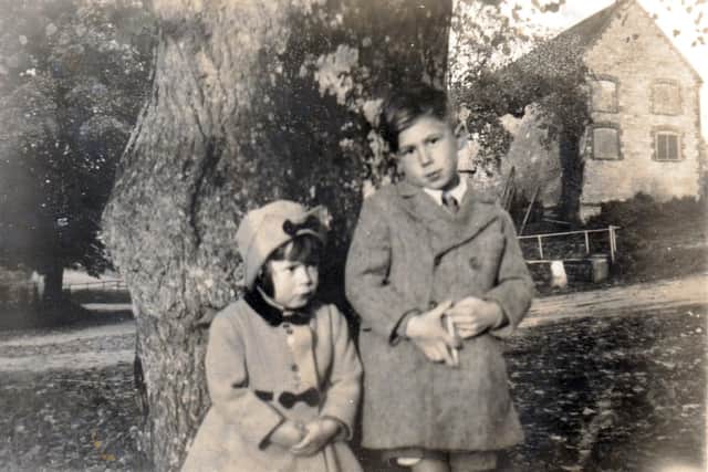 David England with sister Lily in Buriton in 1941
