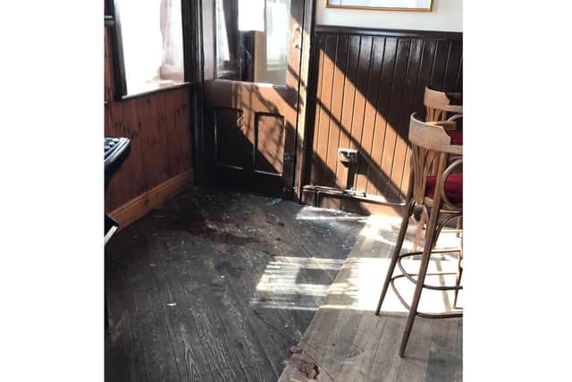 A break-in at the Gipsy Queen pub in Leesland Road, Gosport 
Picture: Sarah Standing