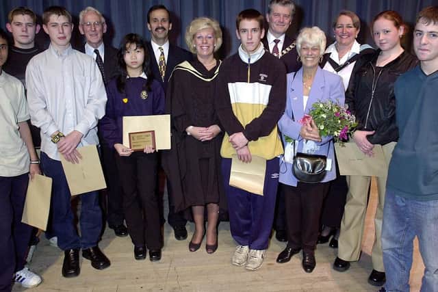 Pupils, teachers and dignitaries attend St Luke's School prize-giving at the Guildhall.