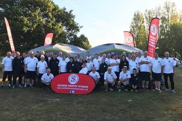 The Southern petanque squad at Hayling Island