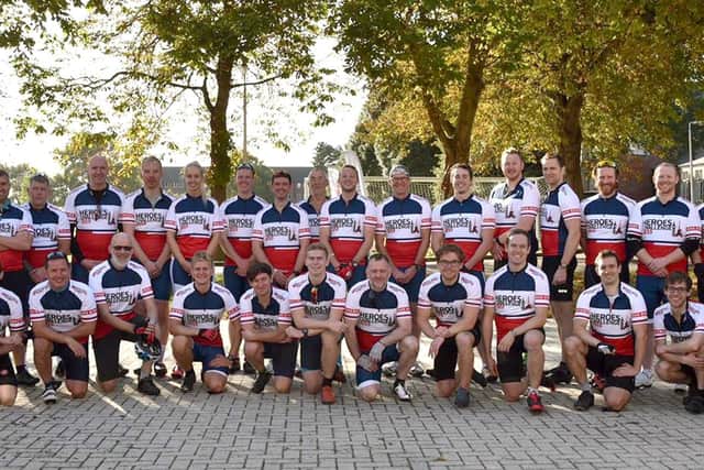Charity cycle ride from London to Paris

The whole team who cycled to Paris