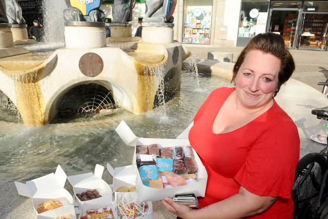 Rebecca Ford, who owns Becca Baker Cupcake Maker in Portsmouth, regularly brings cakes for the homeless.
Picture: Sarah Standing )