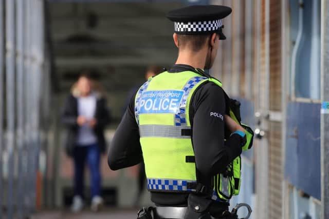 British Transport Police at Fratton station