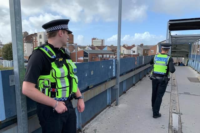 British Transport Police at Fratton station