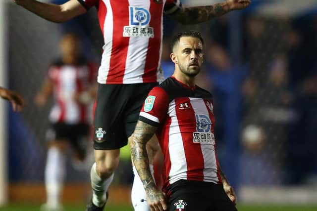 Danny Ings celebrates his opener