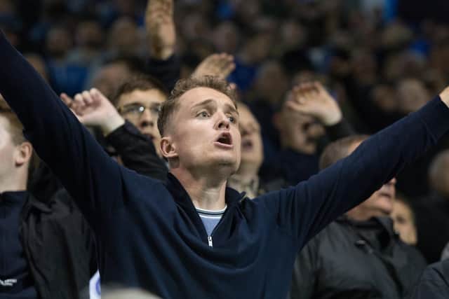 Fans at Fratton Park. Picture: Habibur Rahman