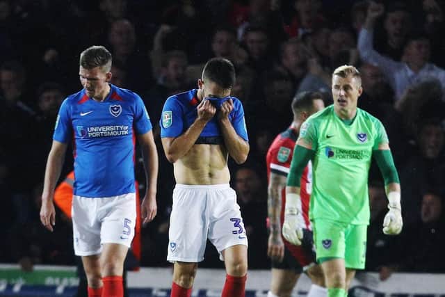Pompey despair after conceding against Southampton