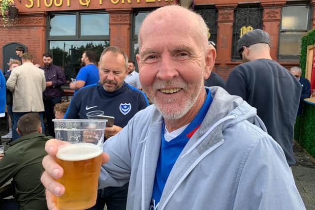 Steve Davies, 60, is a season ticket holder drinking in the Blues fans pub the Shepherds Crook.