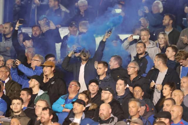 Portsmouth fans during the derby.