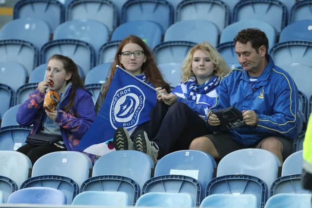 Portsmouth fans during the derby.