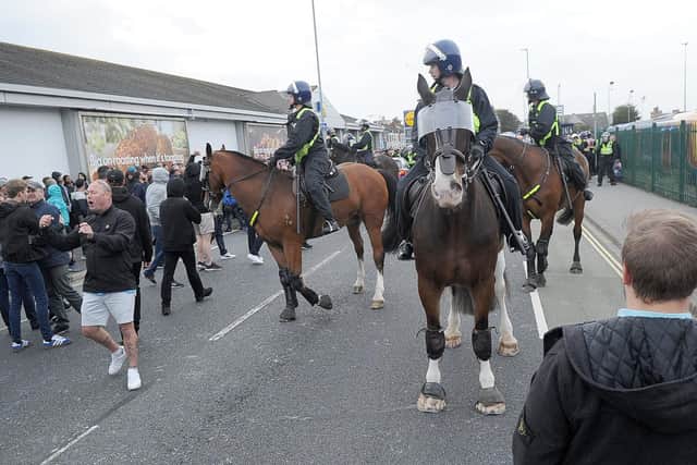 Portsmouth FC played Southampton FC at Fratton Park in Portsmouth, on Tuesday, September 24. Portsmouth and Southampton fans arriving before the match.
Picture: Habibur Rahman (240919-1161)