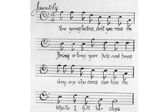 The song sung by Portsmouth paraffin salesman James Edward.