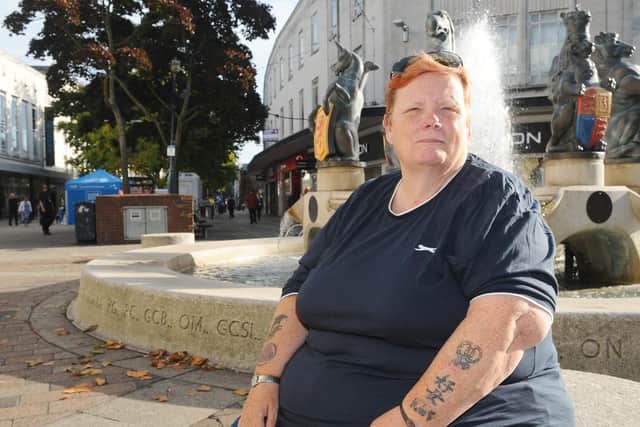 Bev Saunders, 61, founder of Helping Hands. Picture: Sarah Standing