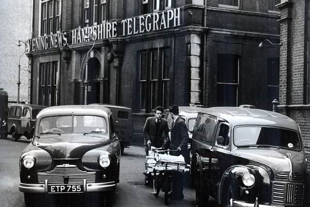 The Evening News offices in Stanhope Road, Landport, Portsmouth.