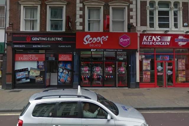 This ice cream parlour in 106 Commercial Road, Portsmouth, was inspected on August 7.