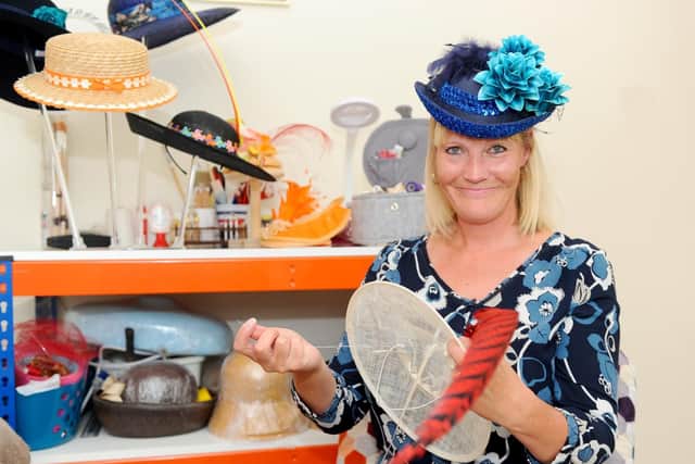 Lynn Leach, 53, from Copnor, has set up her own hat making business.

Picture: Sarah Standing