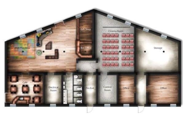A render of Portsmouth Film Society's scuppered plans for a community cinema at Lumps Fort, Southsea. Picture: Dana Hamdan