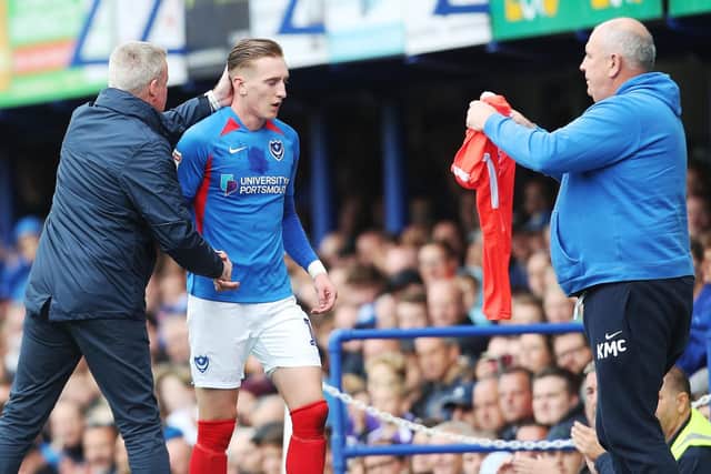 Ronan Curtis was substituted during today's win over Bolton. Picture: Joe Pepler