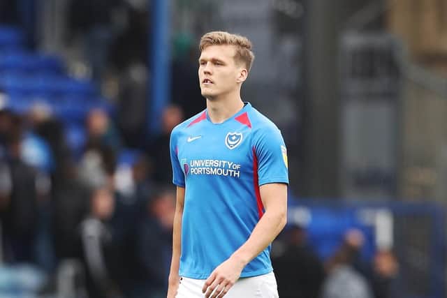 Sean Raggett toasted a clean sheet on his return to Pompey's first-team. Picture: Joe Pepler
