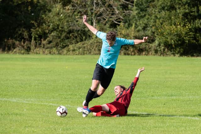 Horndean's Thia Allen makes a tackle