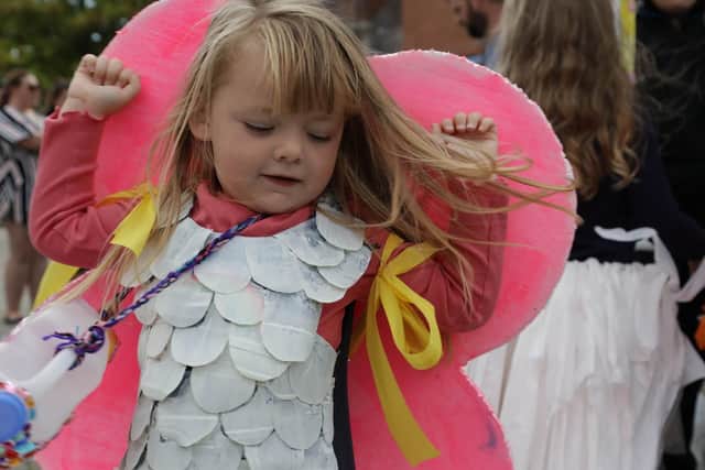 Children from Growing Places nursery schools showed off outfits made of plastic waste at a Rubbish Fashion Show in Fareham and Waterlooville to encourage recycling