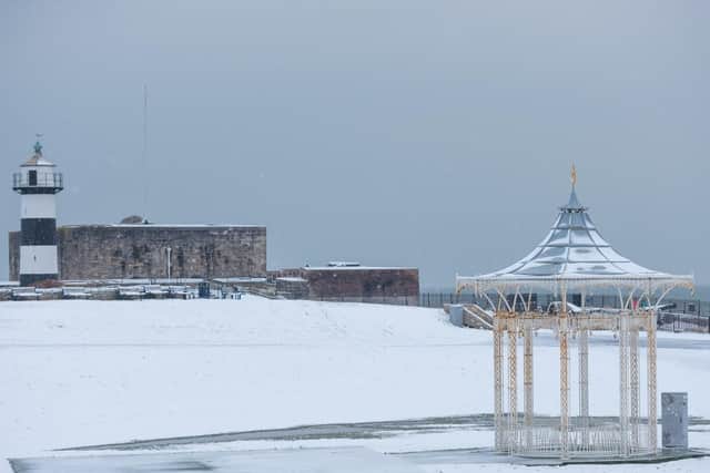 Southsea was caked in snow during the last cold snap.
Picture: Shaun Roster