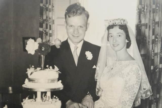 John and Angela Baldry on their wedding day in 1959.