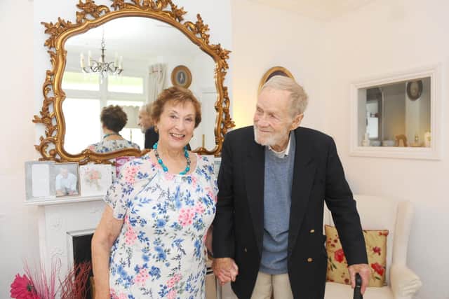 Angela and John Baldry at home in Emsworth. Picture: Sarah Standing (031019-8019)