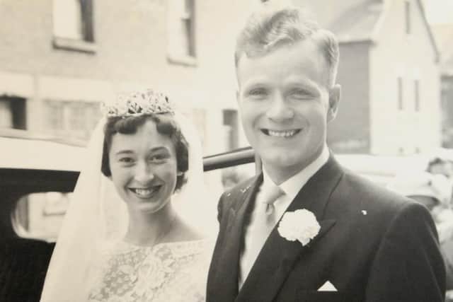 Angela and John Baldry on their wedding day in 1959.