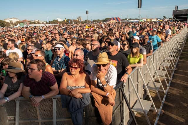 The crowd for The Zutons at Victorious Festival 2019. Picture: Vernon Nash (230819-025)