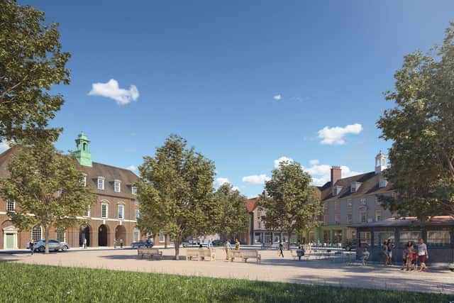 The new garden village will feature a hotel and a local pub.