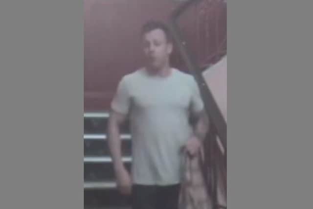 CCTV shows a man police want to speak to after a 20-year-old man was attacked at 12.30am on October 3 next to the Civic Offices in Guildhall Square, Portsmouth. He suffered a serious head injury. CCTV images appear to be from the Isambard Kingdom Brunel pub. Picture: Hampshire police