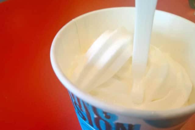 The ice cream portion Susan Simms was disappointed with at Burger King. Picture: Susan Simms