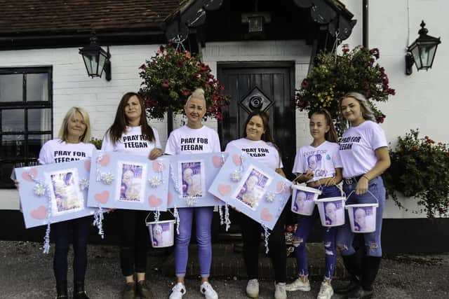 Teegan's auntie supporting the fundraising