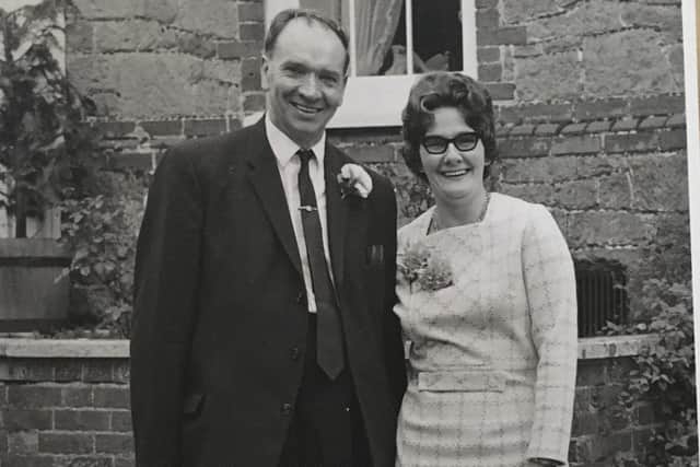 Reg Tegg pictured with his wife, Mary.