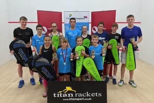 Winners and runners-up, left to right: Toby Ponting, Matthew Hartley, Olivia Fry, Olivia Besant, Phoebe Griffiths, Joe Sutton-Welch, Hattie Broadbridge, Megan Light, George Griffiths, Alex Broadbridge, Jack Mascall and Alfie Lawes