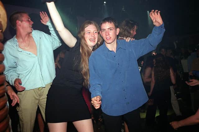 Revellers party the night away at Uropa night club in Portsmouth.