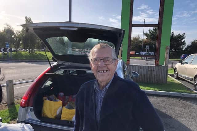Maurice Wickham, 88, who came to the opening of the new Lidl store in Ocean Retail Park, Portsmouth.