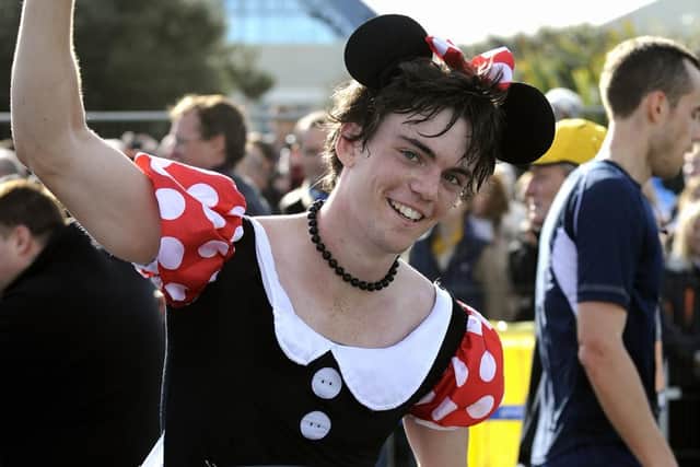 Tim Street dressed as Mini Mouse. Portsmouth Great South Run 2009: Picture: Allan Hutchings (093801-031)